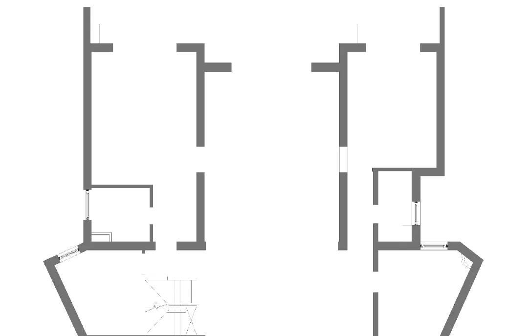 「」300m2复式户型，精致的配色，时尚摩登的效果，楼梯设计最个性