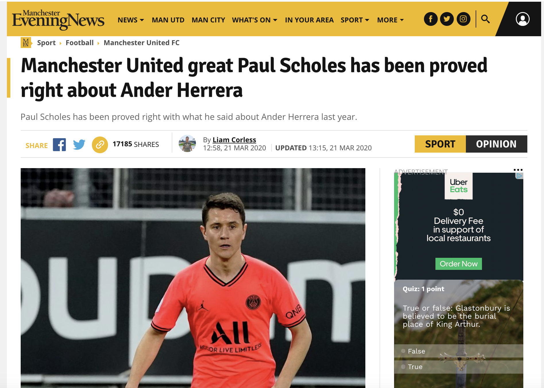 #曼联#他受曼联球迷喜爱，曾被认为是未来队魂，记者却说他“不被想念”