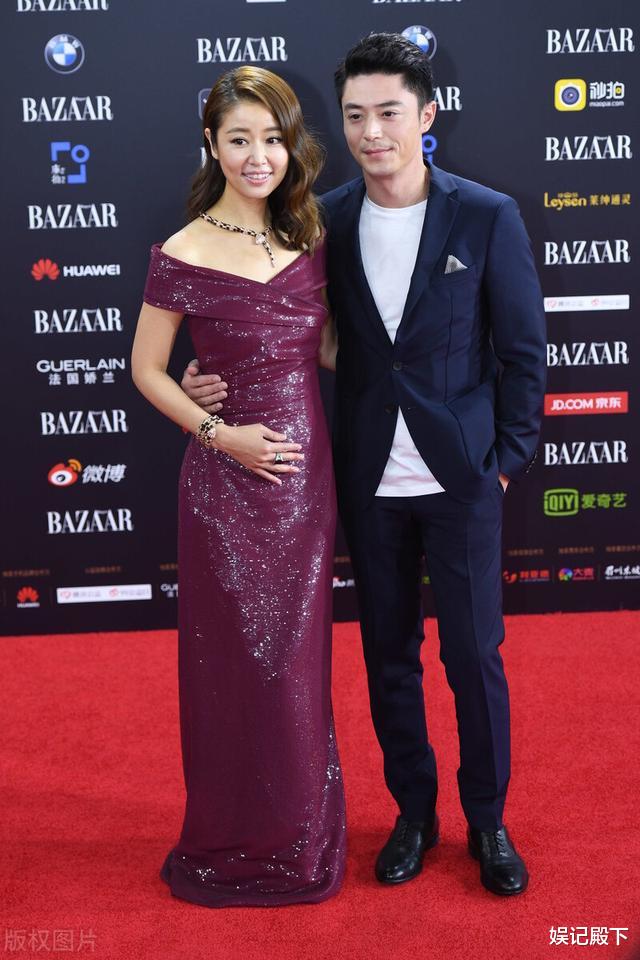 林心如|林心如肚子隆起证实怀孕,频频捂胸干呕,一旁霍建华形影不离