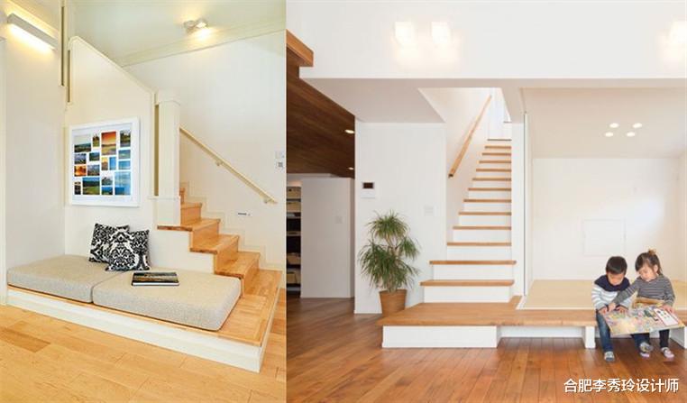 ：这不瞎装吗！楼梯入口踏步全部延长到墙，浪费下方空间，有啥用？