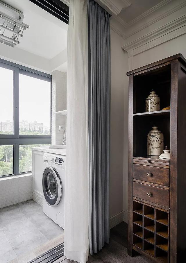 |118㎡简约美式风格装修，卡座餐厅临窗太惬意！