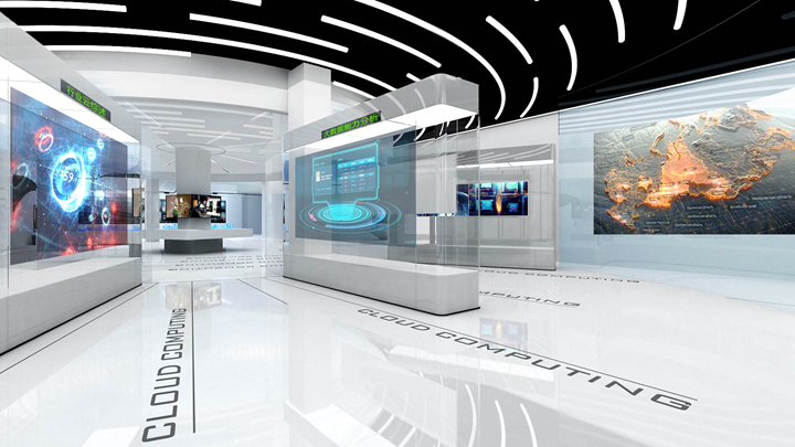 |高大上的企业都选择“科技+创意”的科技展厅设计