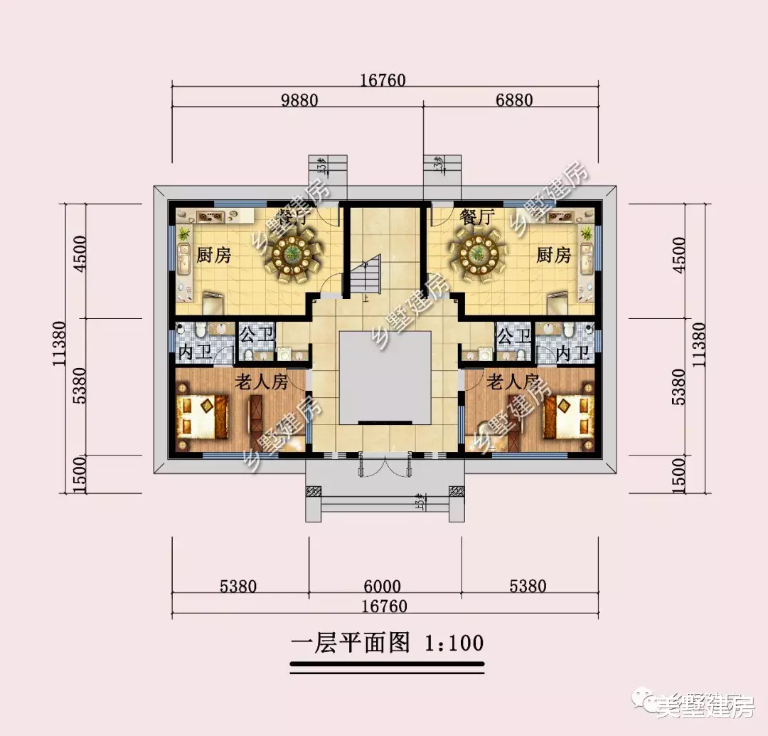 |父慈子孝，兄友弟恭，建一栋奢华中式，一家其乐融融。