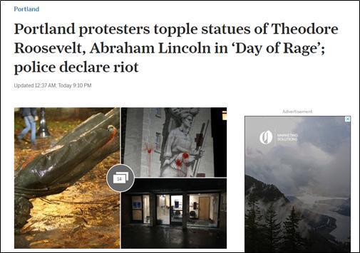 這又是為什麼？美國反種族主義抗議者推倒“奴隸解放者”林肯雕像-圖2