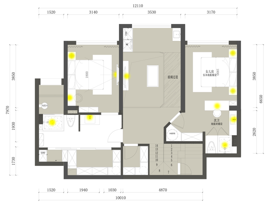 []新作首发 | 180㎡大跃层，两个人一只猫，卫生间可以玩出超级秀场