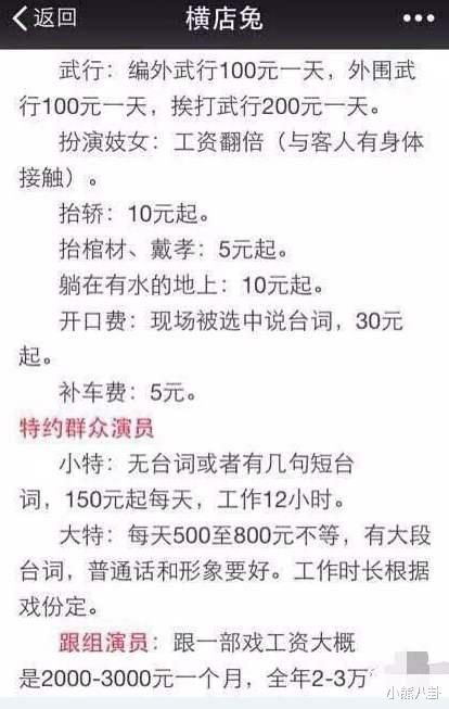「横店」横店某群演2个月拍了26场戏，看到2个月总收入，网友们懵了！