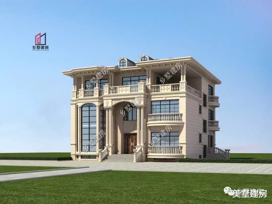|15×17米三层自建别墅，极具奢华美观，尽显富贵之态！