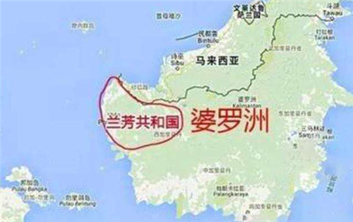 婆罗洲：天地会逃到此地，建立一国家，领土比2个日本大，当地人仍说汉语