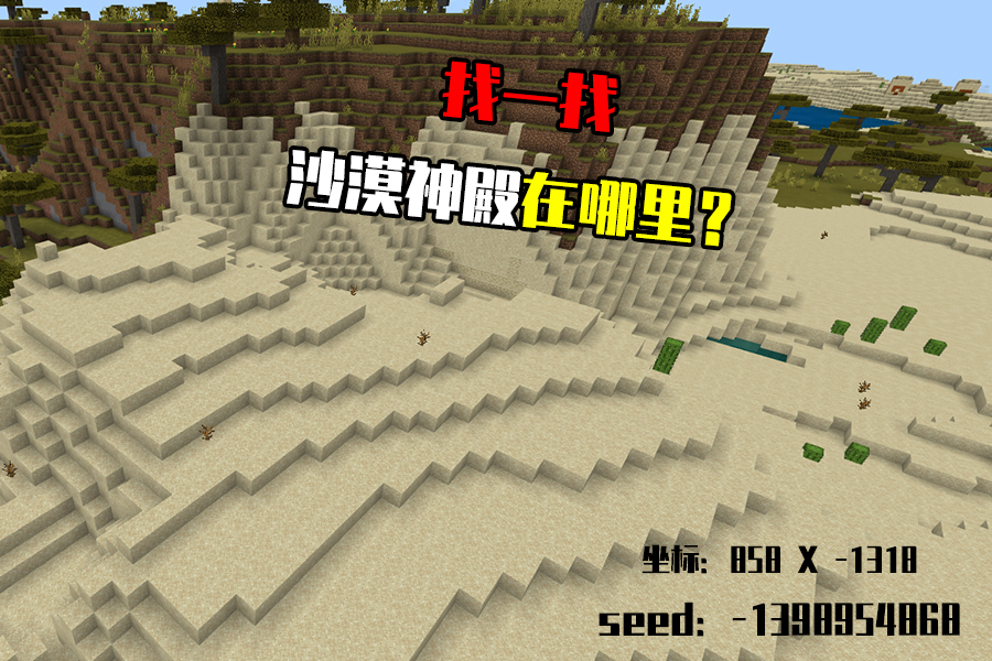 #张大仙#我的世界:沙漠神殿地下藏,女巫小屋村庄长,谈谈MC中的奇葩地形