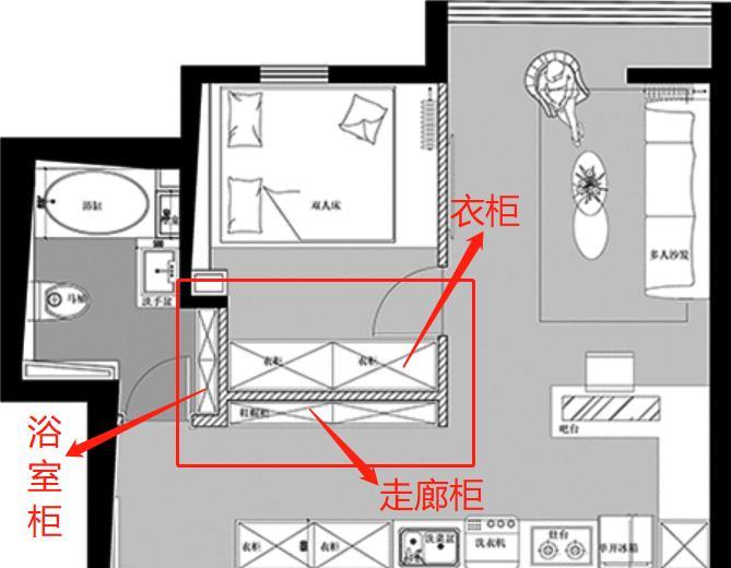 ▲夫妇俩买下42平小户型,巧用柜子代替隔墙,全屋收纳倍增,晒晒