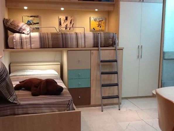 |国外都这样设计儿童房，可睡下俩娃还能读书，空间利用率相当高