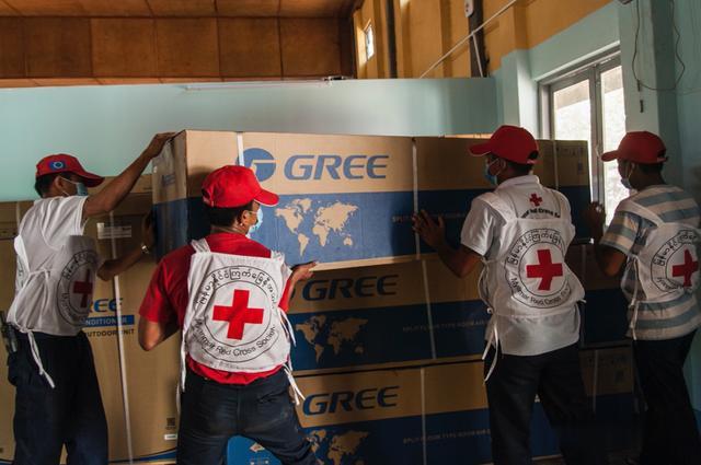 果然格力是世界的，緬甸疫情高發，格力人沖前線給隔離醫院搞安裝-圖3
