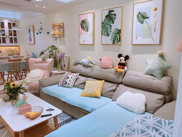 『』实拍110㎡小户型装修效果，软装后效果像开挂，跟网红家居一样！