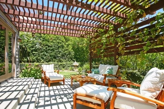 |15个庭院“花园廊架”设计，这真是一个廊架美了整个院子