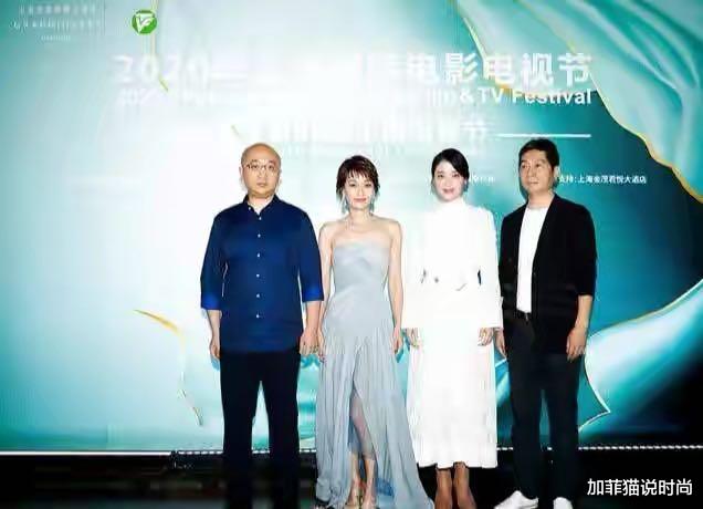 孙俪|求孙俪换回短发吧！一袭白裙现身白玉兰，高级裙子却被发型毁一半
