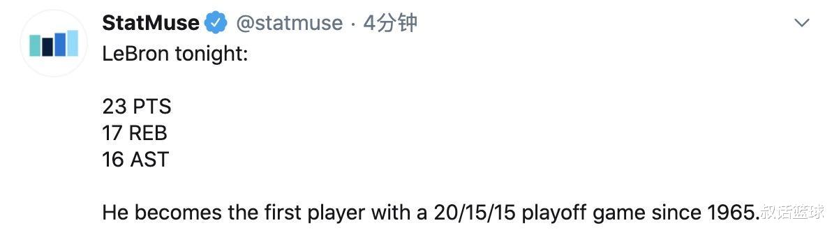勒布朗·詹姆斯|23+17+16！35岁再创神迹成历史首人，NBA官宣：詹皇已倾尽所有！