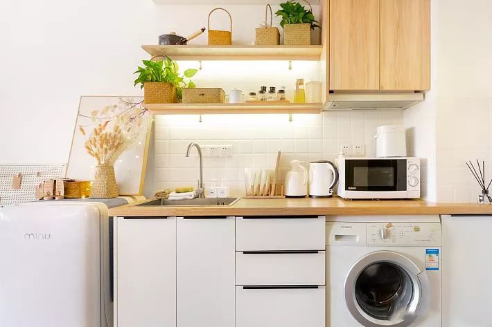 |40㎡日式风单身公寓，榻榻米+卡座沙发，这样的设计太赞了！