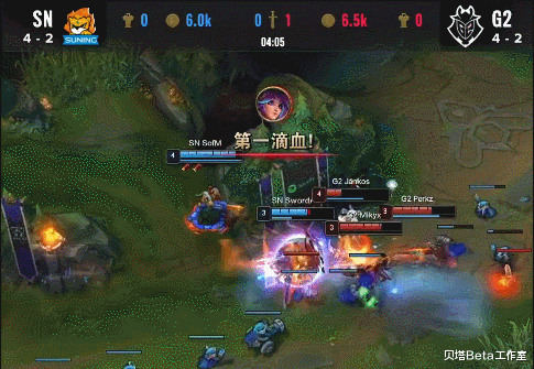 g2|SN加赛击败G2，确定小组第1出线！Bin船长绝境秒双C，惊险获胜