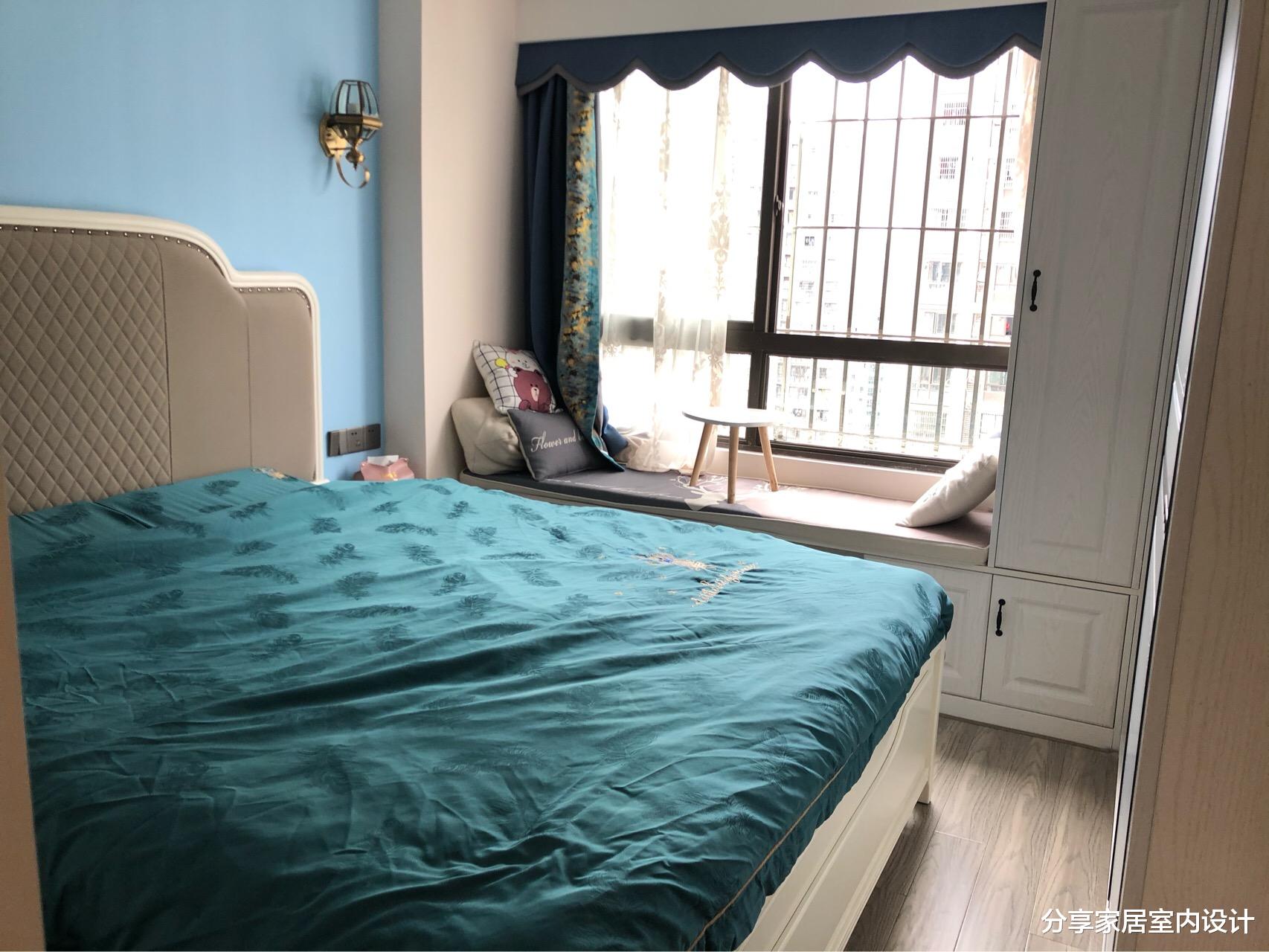 ：新房装修一年，终于全部搞定，打了很多柜子特别实用，家人很喜欢