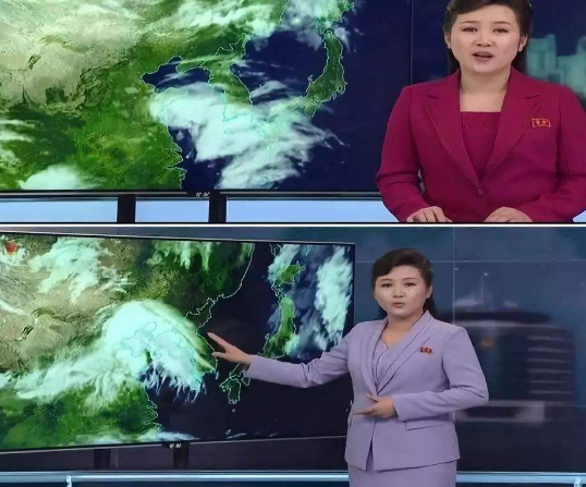 [韩国]“韩国朝鲜”天气预报女主持人对比，为了“收视率”不择手段