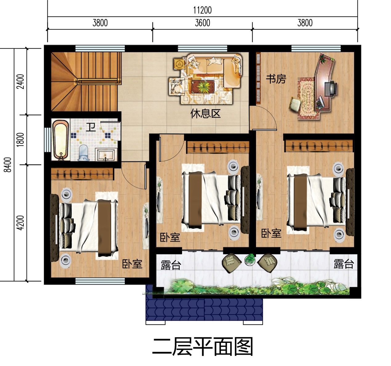 |15万之内的农村二层自建房设计图，适合农村生活，不用借钱就能盖
