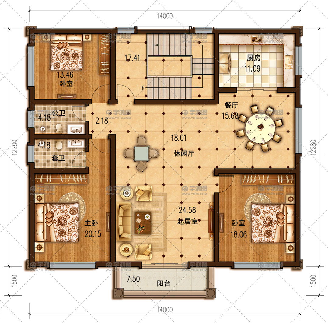 |欧式古典的奢华之态，农村三层欧式别墅，一百七十平就够了！