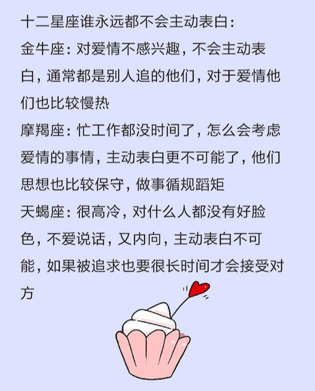 【运势】十二星座放弃爱你的表现，谁最爱面子，谁永远不会主动表白