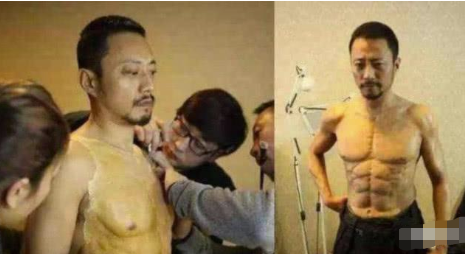 #张家辉#同样是影帝，一个用9个月练就一身肌肉，一个却花20万贴一身假的！