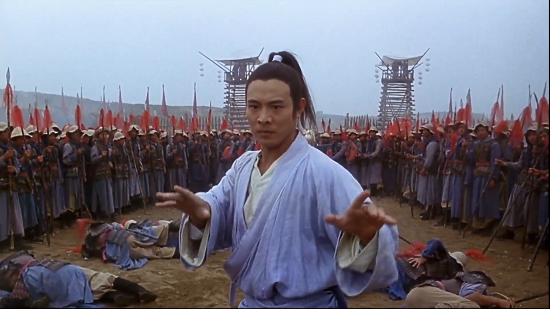 「李连杰」1993年，袁和平拍《太极张三丰》，最大的问题是李连杰没学过太极