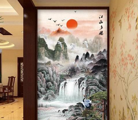 「」一旦发现玄关挂上这几幅画，注意，这预示着你将财运亨通，家富人旺！