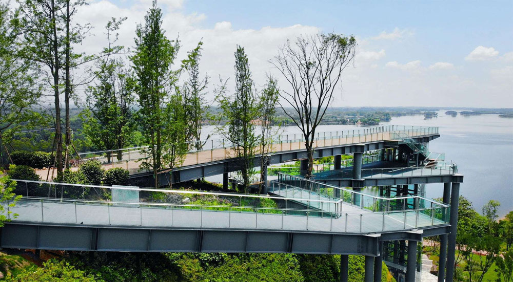 「」四川小千岛湖，周末好去处！泛舟游湖，夕阳垂钓