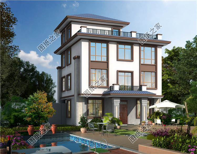 |农村三层自建房效果图,经济实用,这么盖你不亏