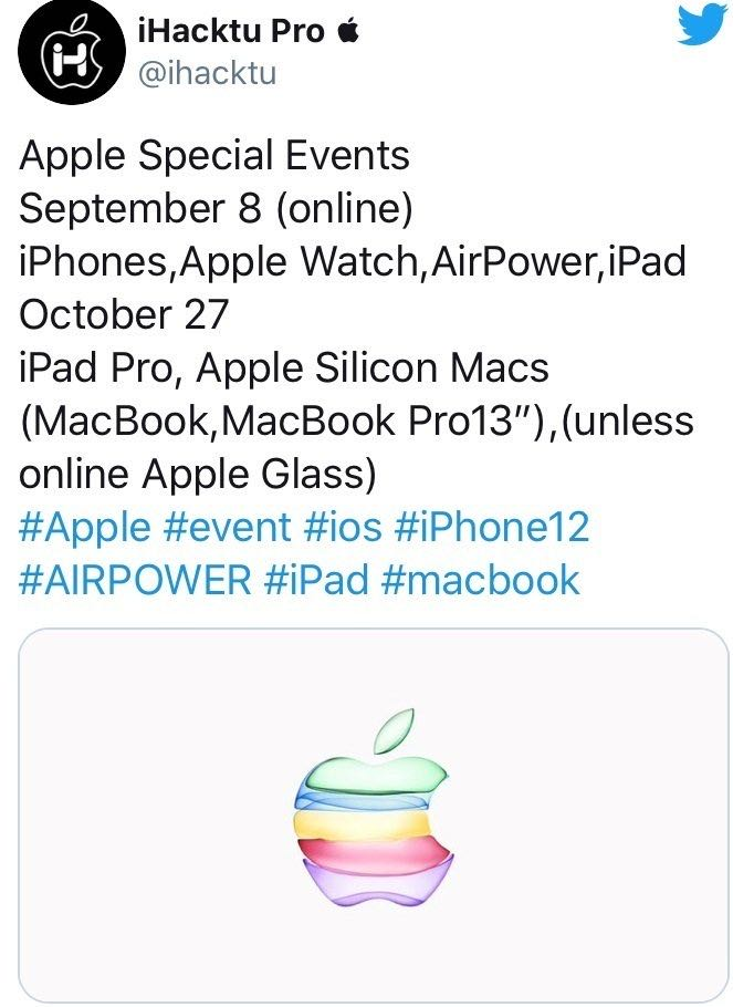 |iPhone12发布会时间确定！小米还有近十款新机待发！