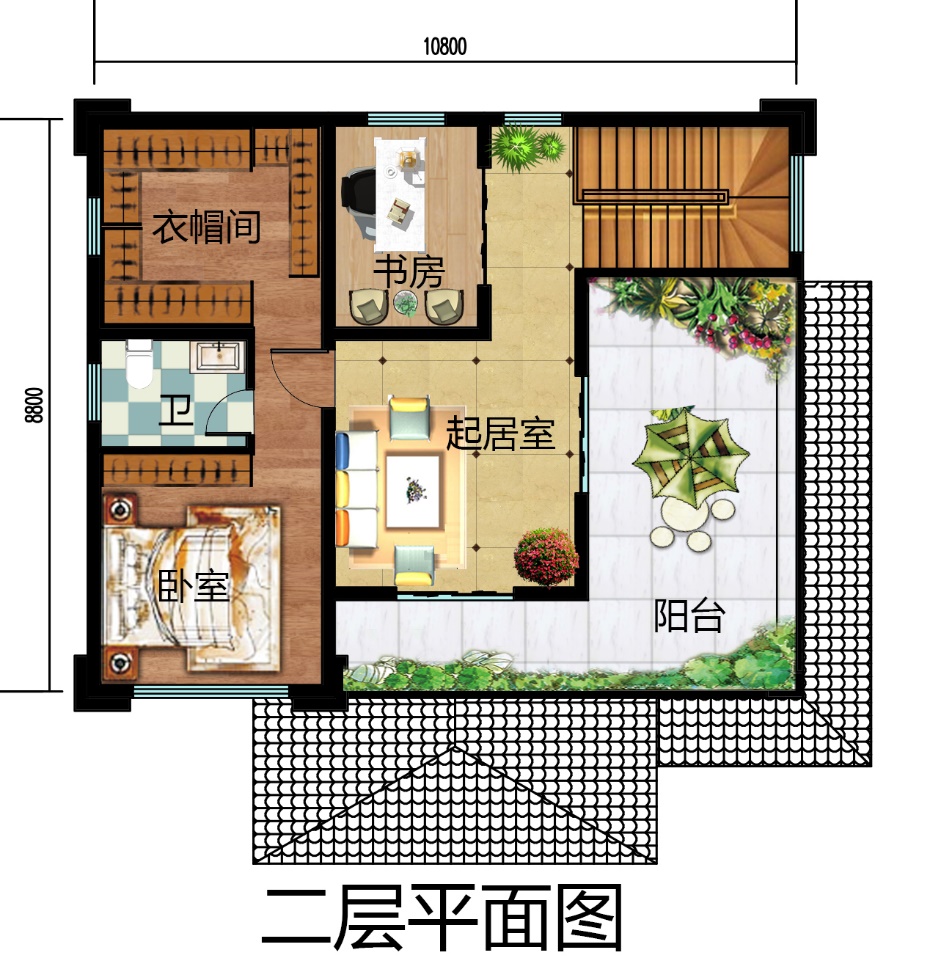 |新中式风格建筑外观效果图，传统与现代的融合，体会中式建筑的美