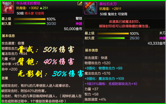 地下城与勇士手游|DNF手游:毕业不一定要史诗!3大顶尖神器推荐,牛头臂铠强势来袭