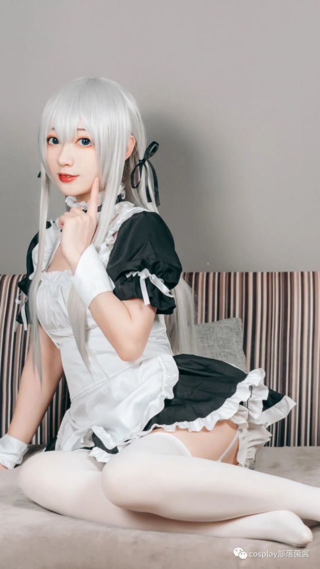 |cos：女仆穹妹cos正片@桃墨