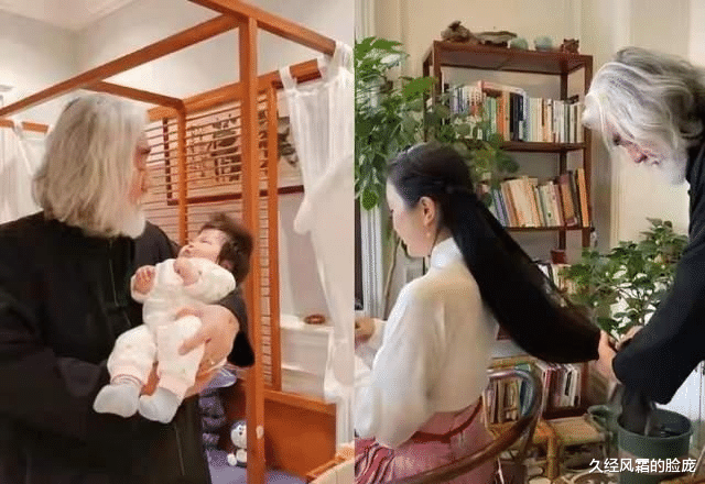 久经风霜的脸庞|张纪中一家四口过圣诞，别墅大到要乘坐电梯，混血儿子帅气露脸