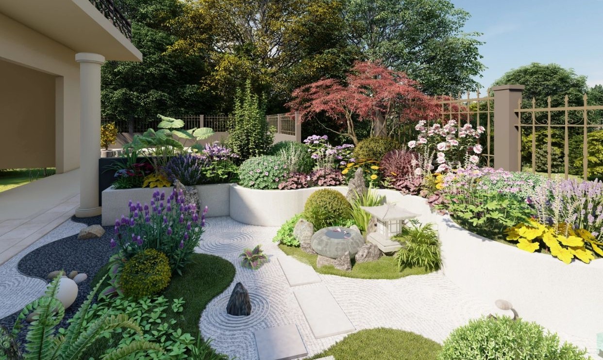 60㎡现代日式庭院设计，让您体验最美花园，有院子必须建一个