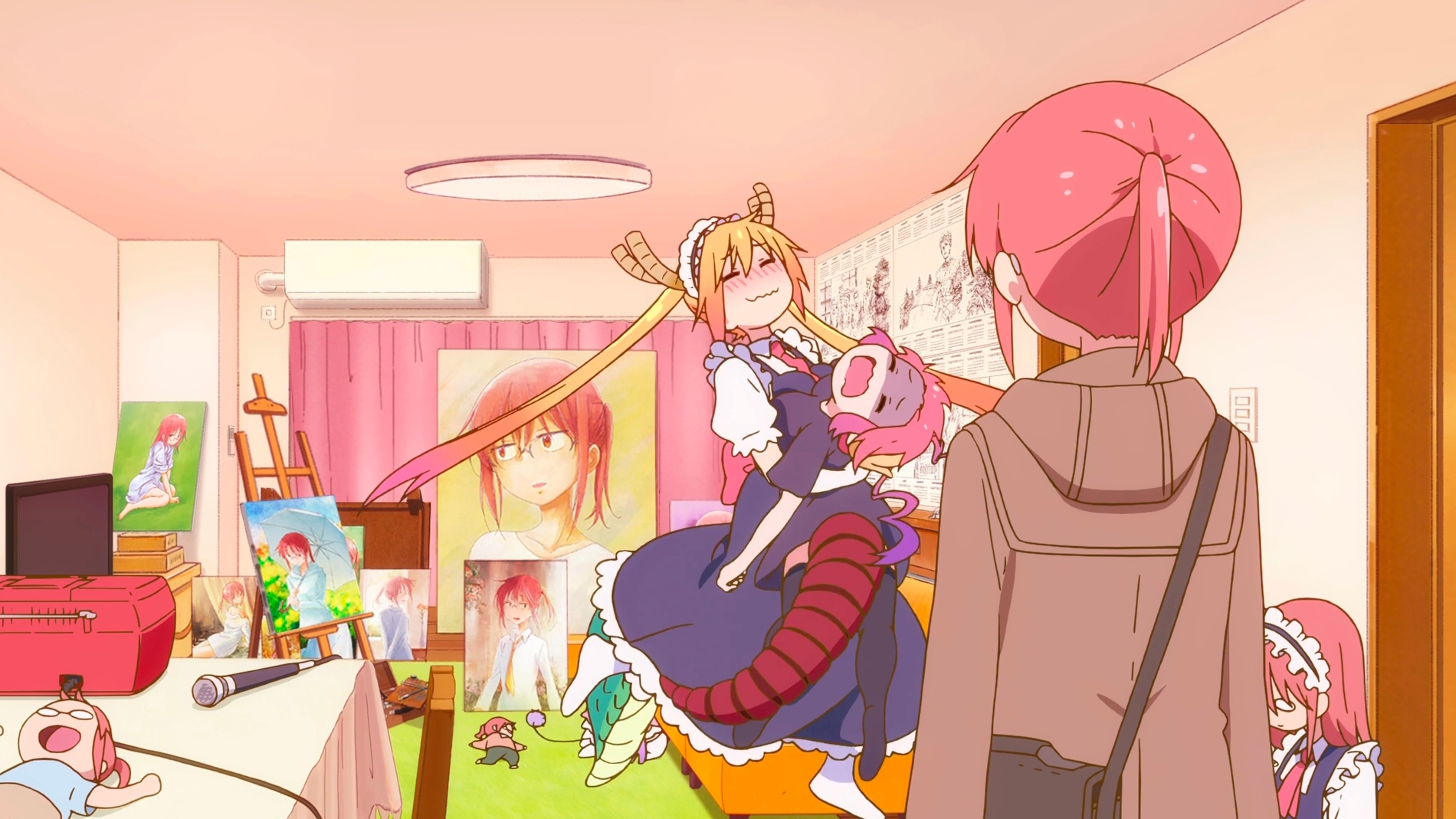 康娜|小林家的龙女仆：康娜卖萌，小林自爆黑历史，托尔彻底玩嗨了