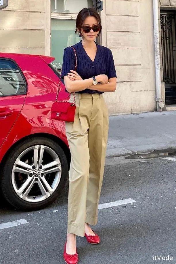 itMode|九分裤+平底鞋，才是早秋最潮搭配！