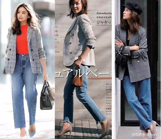 时尚搭配师Anna|40岁女人的秋季怎能少了牛仔裤，这3个时髦搭配思路，气质满分
