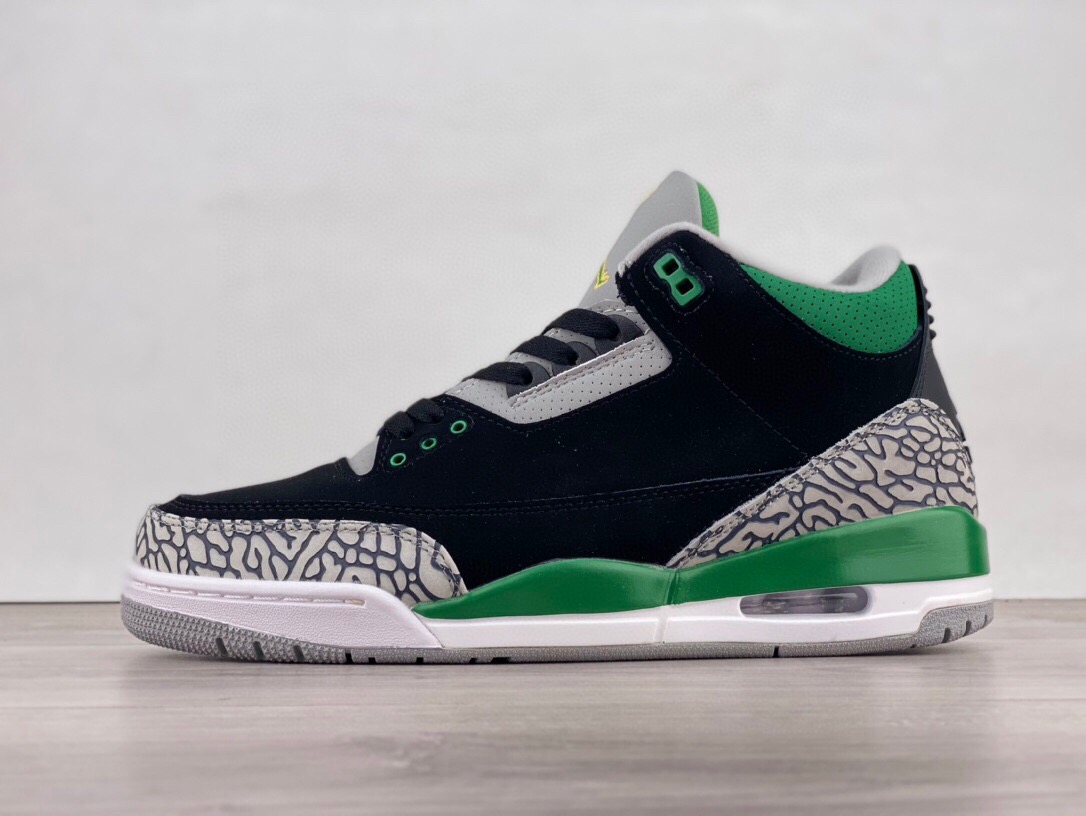 莆田鞋匠|Air Jordan 3 Retro \"Racer Blue\" AJ3 乔3黑绿