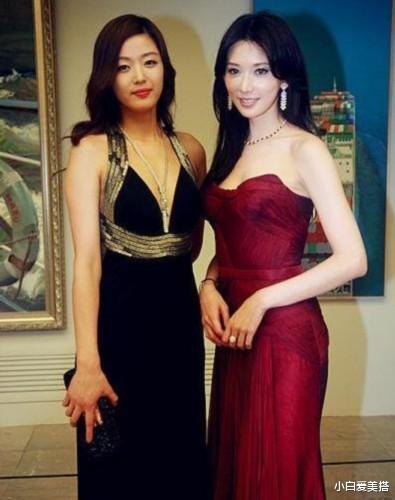 张柏芝|同样穿的挺“凉快”，全智贤和林志玲差距太明显，气质完全不一样