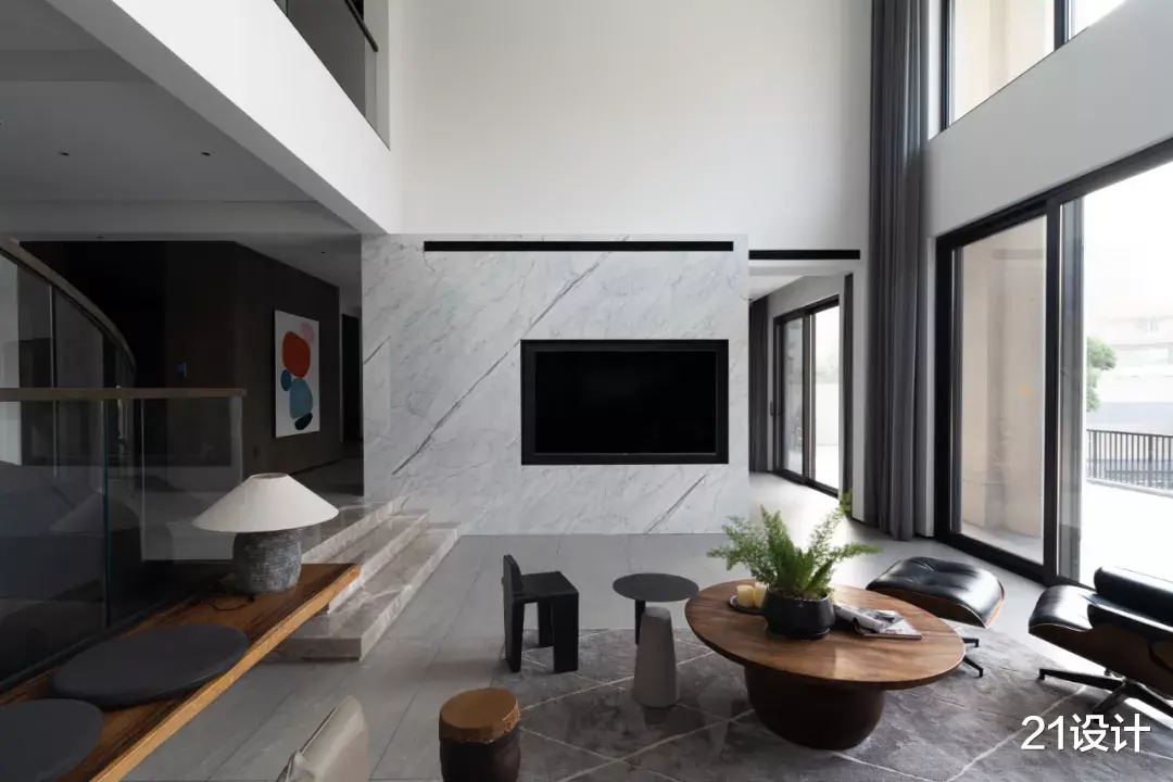 21设计:两栋镜像联排别墅,如何生成1400㎡独栋情景别墅?