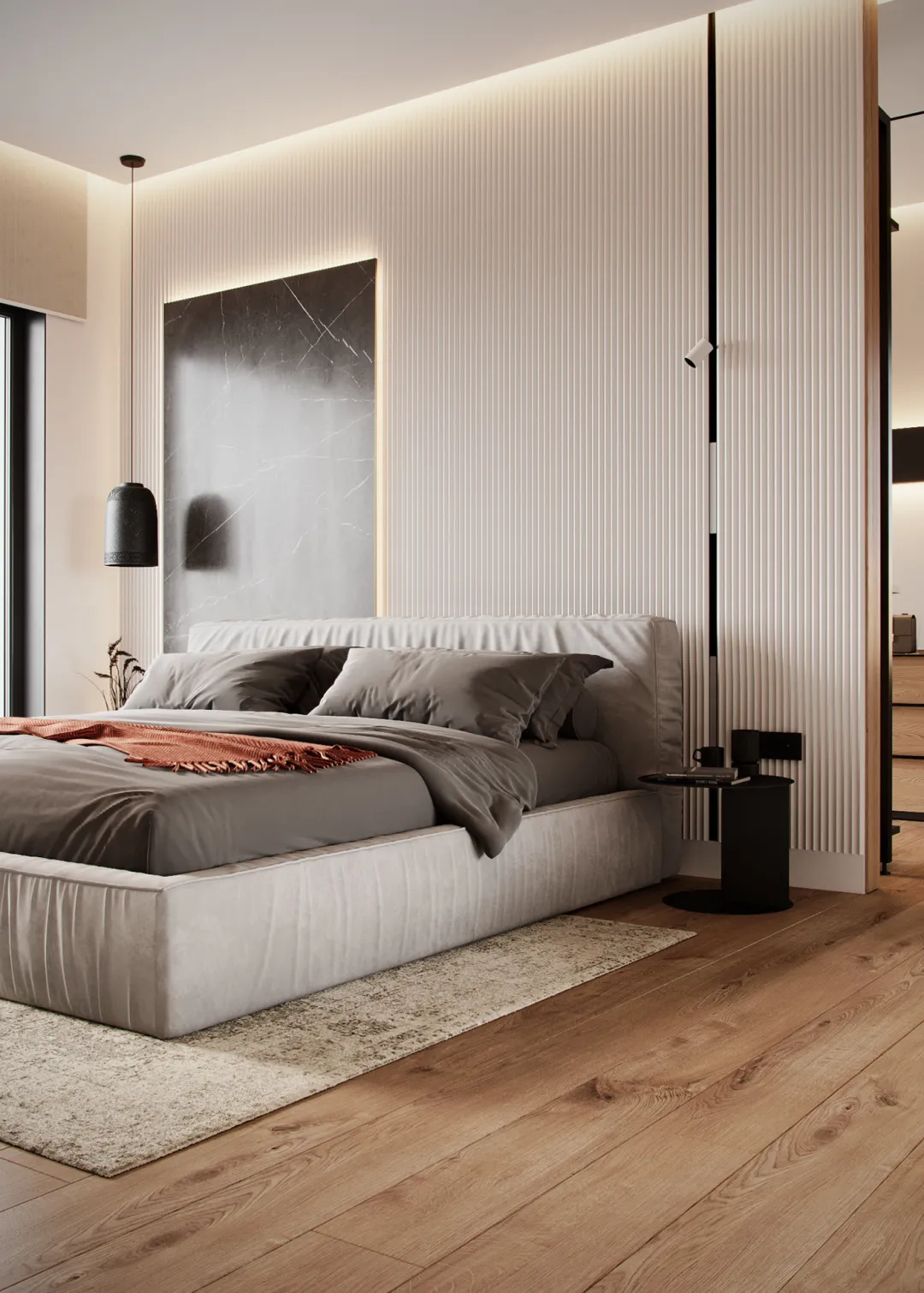 他把原木与艺术代入空间,打造干净又不失温度的家!