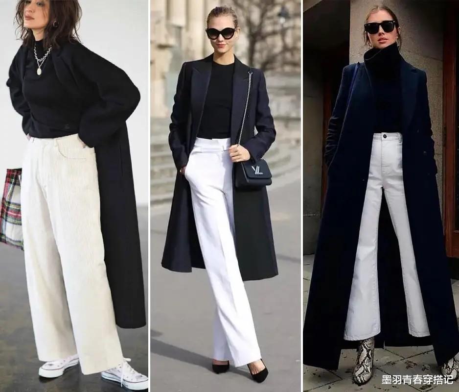 墨羽青春穿搭记 米色、驼色、红色，都不如“黑大衣”，时髦百搭，不挑年龄身材