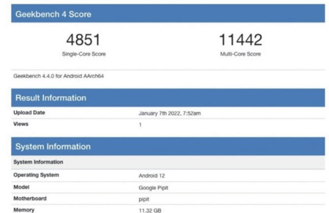 Google|谷歌可折叠手机再遭曝光，继续搭载自研芯片，跑分成绩不俗