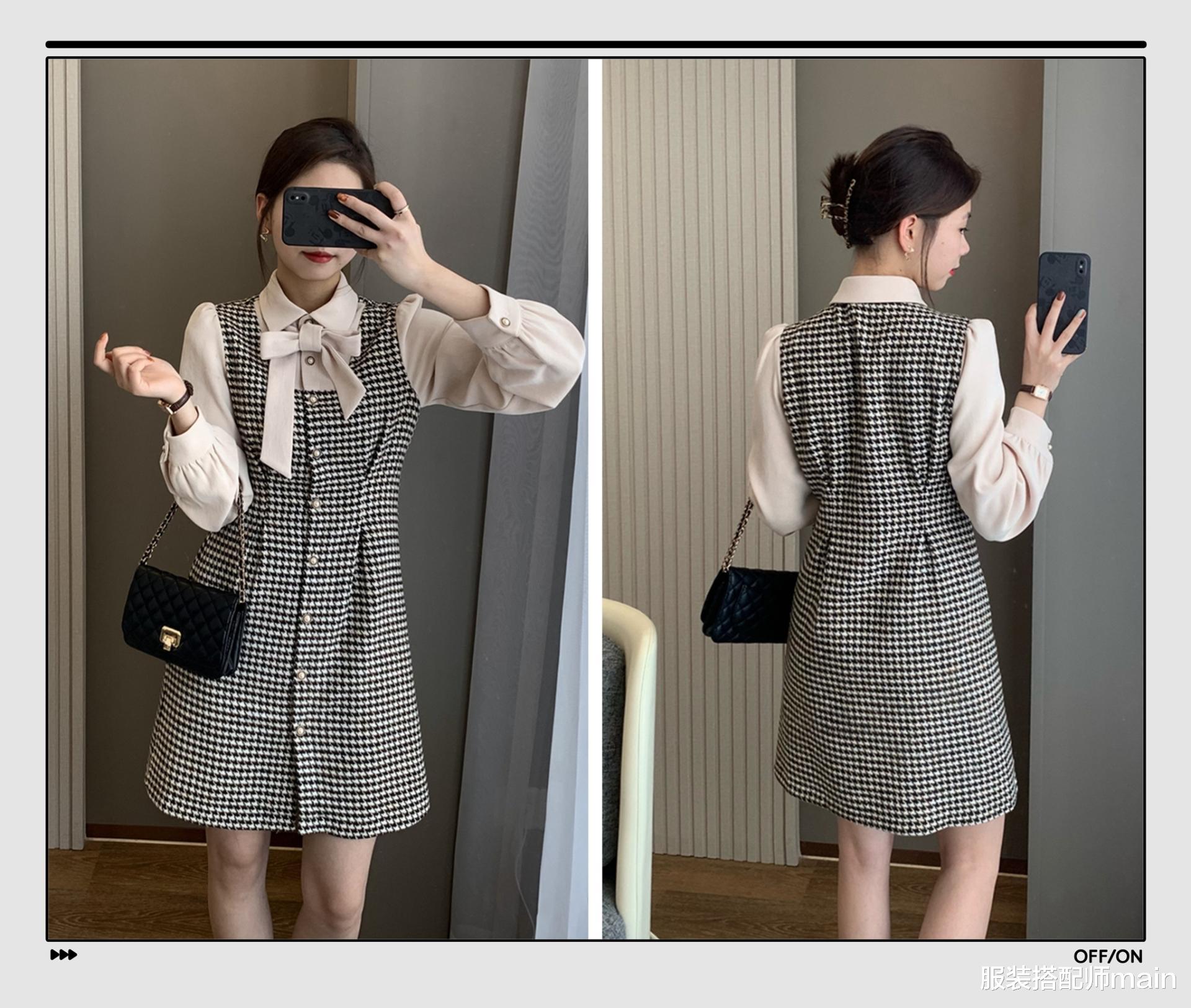 服装搭配师main 记住了，这三款连衣裙能从秋美到冬，时髦显瘦还保暖