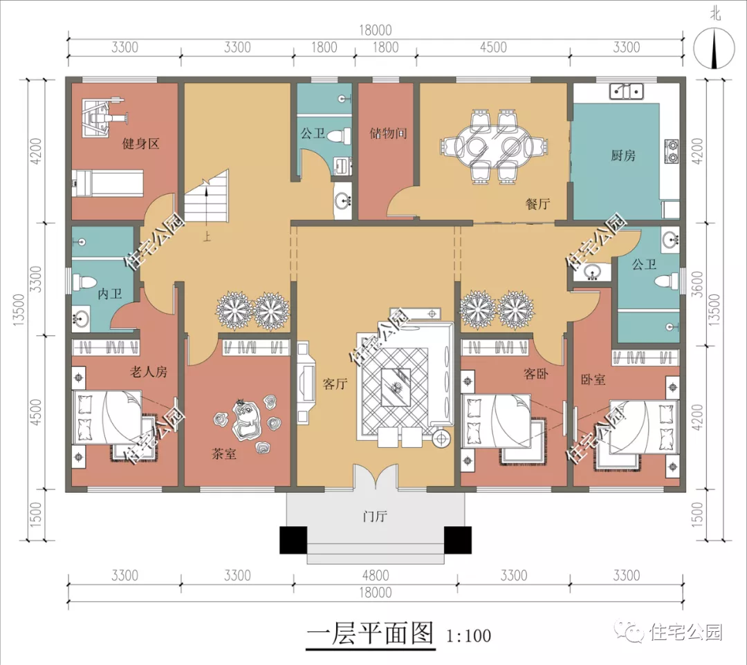 海口|多卧室+露台+健身房，18×13米品质三层别墅