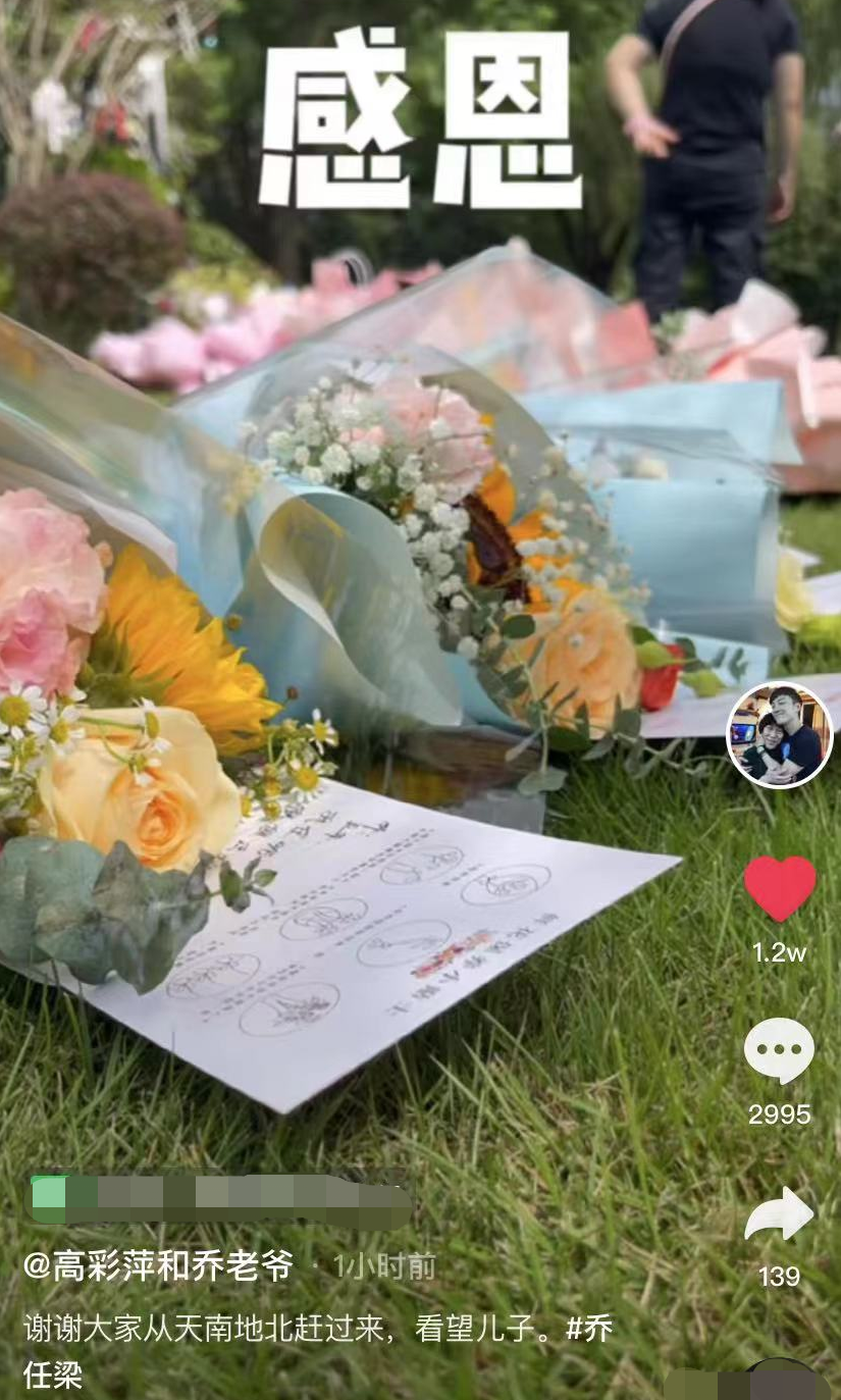 乔任梁|泪目！乔任梁五周年忌日，乔妈黑衣现身墓地，乔爸满头白发摆鲜花